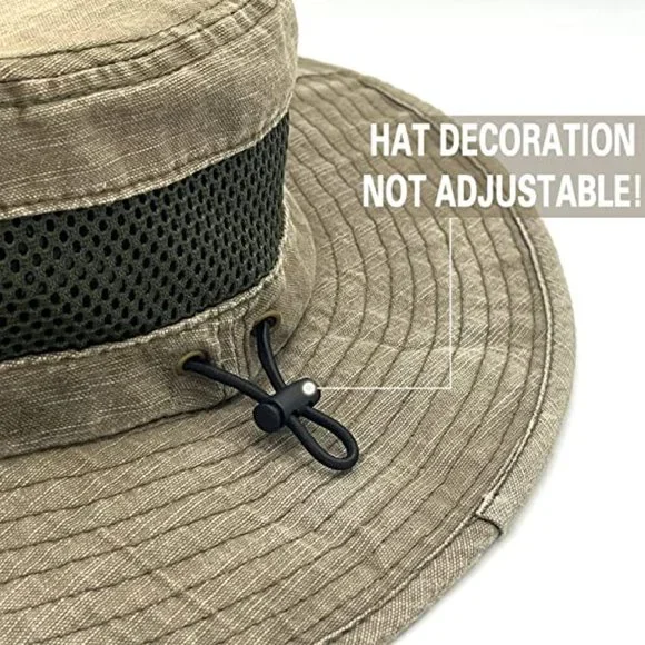 Fishing Hat Sun Protection  Bucket Hat for Men Women Breathable Wide Brim Packab - Picture 4 of 6